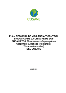 PLAN REGIONAL DE VIGILANCIA Y CONTROL BIOLOGICO DE LA