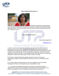 Uso y abuso de la coma - Universidad Tecnol&oacute;gica de Pereira