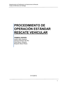 PROCEDIMIENTO DE OPERACIÓN ESTÁNDAR RESCATE