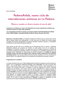 nota de prensa - Fundació Catalunya