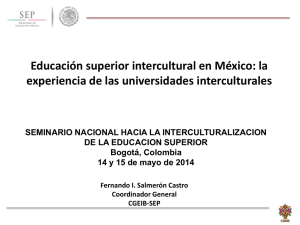 El subsistema de Universidades Interculturales y los espacios de