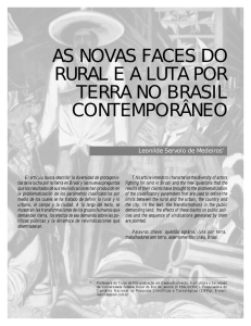 as novas faces do rural e a luta por terra no brasil contemporâneo