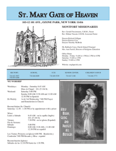 Bulletin.05.08.16 - St. Mary Gate of Heaven RC Church