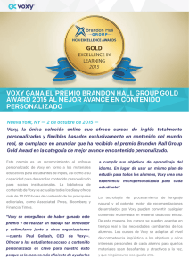 voxy gana el premio brandon hall group gold award