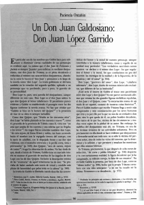Un Don Juan Galdosiano: Don Juan López Garrido