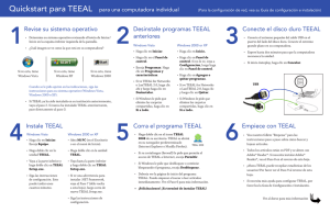 Revise su sistema operativo Desinstale programas TEEAL