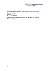 Guía del usuario del hospital Teresa Herrera