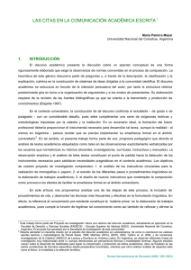 Las citas en la comunicación académica escrita