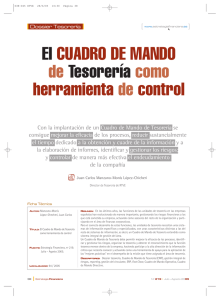 El CUADRO DE MANDO de Tesorería como herramienta de control