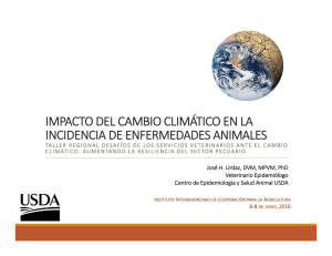 IMPACTO DEL CAMBIO CLIMÁTICO EN LA INCIDENCIA DE