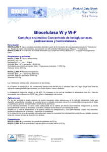 Biocelulasa W y WP