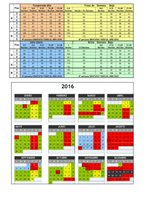 Pax Temporada Alta Fines de Semana Baja H 2 3 4 A 2 3 4 B 4 5 6