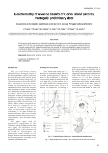 Geochemistry of alkaline basalts of Corvo Island