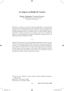 La etopeya en Basilio de Cesarea María Alejandra VALDÉS GARCÍA