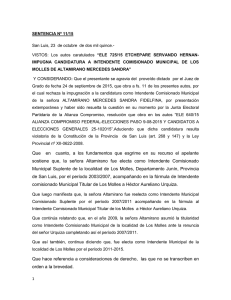 sentencia nº 11/15 - Justicia Electoral de la Provincia de San Luis