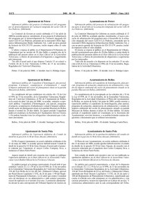 Informació pública de l`aprovació definitiva de l`estudi de detall de la