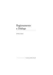 Ragionamento e Dialogo - Biblioteca della Letteratura Italiana