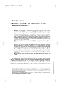 Sor Juana Inés de la Cruz o las trampas de la fe: una fábula intelectual