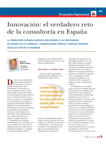 Innovación: el verdadero reto de la consultoría en España