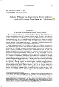 Johann Wilhelm von Stubenberg, ilustre traductor en el multicultural