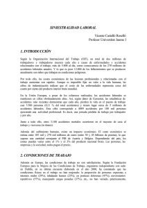 SINIESTRALIDAD LABORAL de Vicente Castelló Roselló