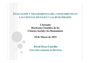 David Pérez-Castrillo I Jornada Horitzons Científics de les Ciències