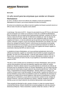 Un año record para las empresas que venden en Amazon