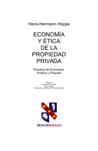 economía y ética de la propiedad privada