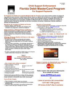 Florida Debit MasterCard Program