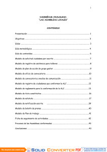 VADEMÉCUM CIUDADANO: “LAS ASAMBLEAS LOCALES