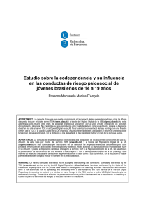 Estudio sobre la codependencia y su influencia en las conductas de