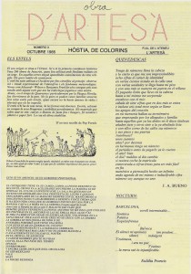Page 1 / / NÚMERO 3 FULL DE L`ATENEU OCTUBRE 1985