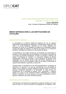 catalonia background information [serie e / 2013 / 12.2 / es]