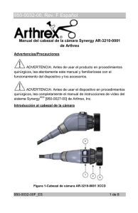 Manual del cabezal de la cámara Synergy AR-3210
