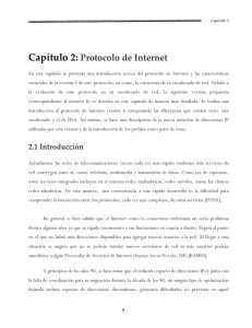 Capítulo 2: Protocolo de Internet