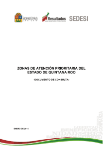 zonas de atención prioritaria del estado de quintana roo