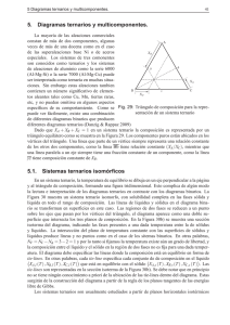 5. Diagramas ternarios y multicomponentes. 5.1. Sistemas ternarios