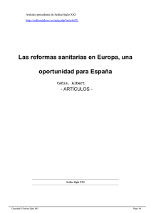 Las reformas sanitarias en Europa, una oportunidad para España