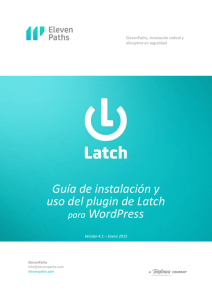 Guía de instalación y uso del plugin de Latch para WordPress