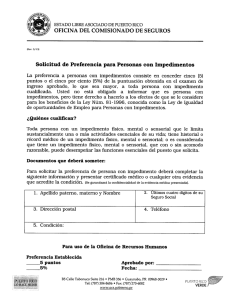 Solicitud de Preferencia para Personas con Impedimentos