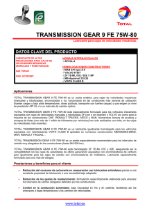 TOTAL TRANSMISSION Gear 9 FE 75W-80