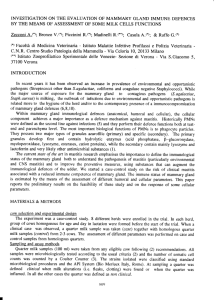 INVESTIGATION ON THE EVALUATION OF MAMMARY GLAND