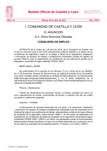 ORDEN de 7 de abril de 2016 - Sede electrónica de Castilla y León