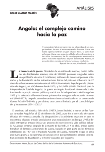 Angola: el complejo camino hacia la paz