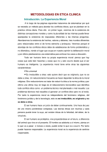 Metodología en Ética Clínica - Escuela Andaluza de Salud Pública