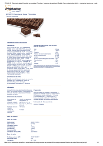 8106701 Plancha de doble Chocolate