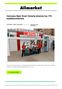 Cencosu-Spar Gran Canaria alcanza los 170