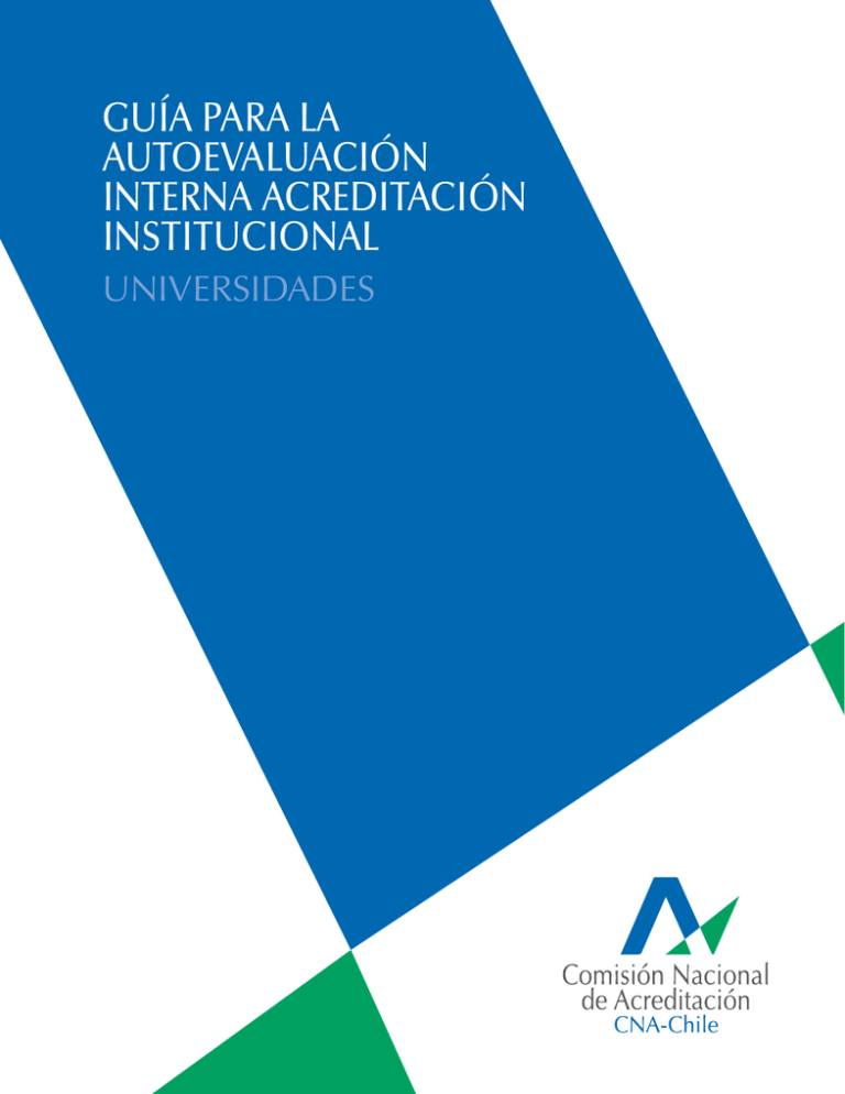 Guía Para La Autoevaluación Interna Universidades