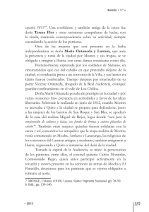 español, 1813”7. Una confidente y también amiga de la causa fue
