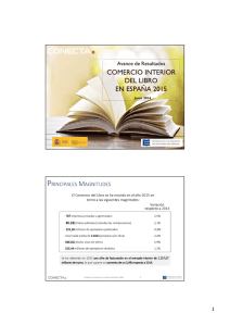 Comercio Interior del Libro en España 2015